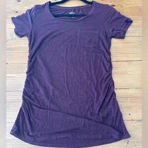 Market & Spruce Dark Purple Short‎ Sleeve Tee